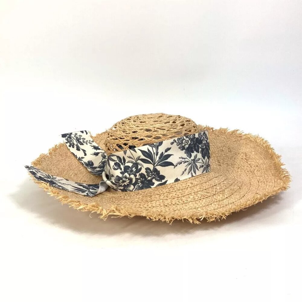 GUCCI 408789 hat hat bucket hat bob hat herbarium ribbon flora straw hat hat... - Picture 10 of 13